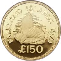 (№1979km13) Монета Фолклендские Острова 1979 год 150 Pounds (Сохранение Фолклендских Меха Моря)